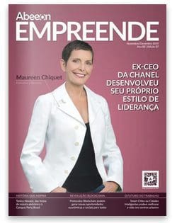 Capa original da Revista Empreende com Maureen Chiquet, ex-CEO da Chanel