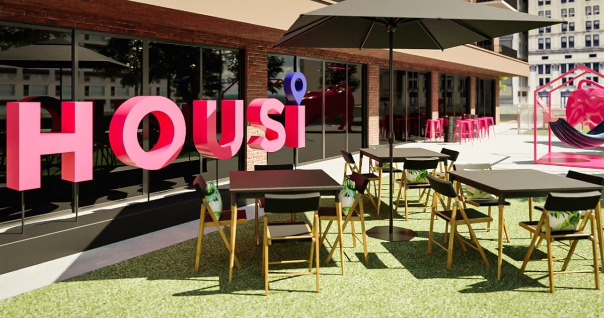 Housi cria hub urbano ao ar livre livre