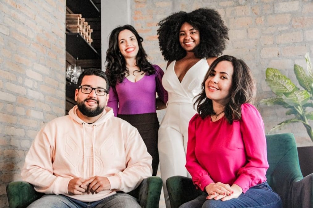 beatriz bevilaqua, andreza maia, marcelo gripa e angelica mari, fundadores do futuros próximos. crédito da imagem lohanna nascimento