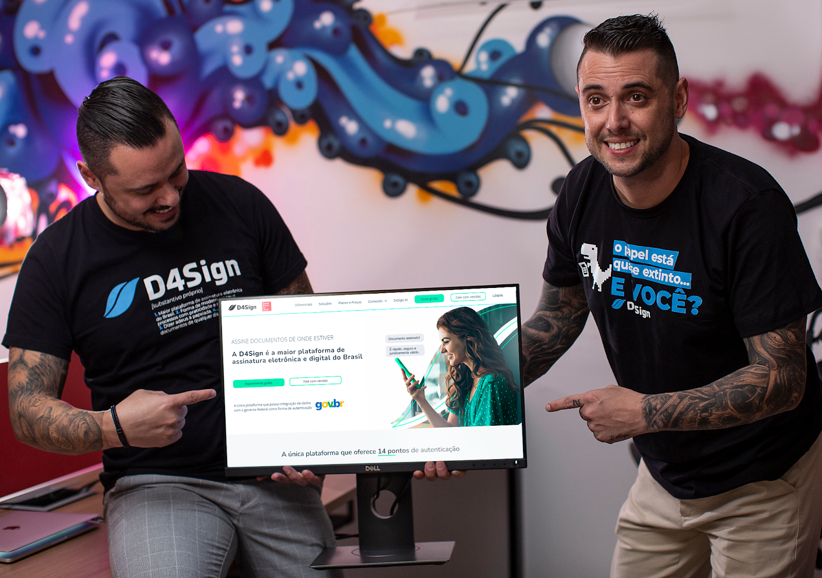 Rafael Figueiredo e Rodrigo Figueiredo, da plataforma de assinaturas D4Sign. Foto: Divulgação.