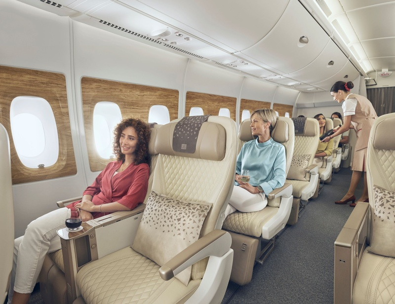 cabine Premium Economy. Emirates