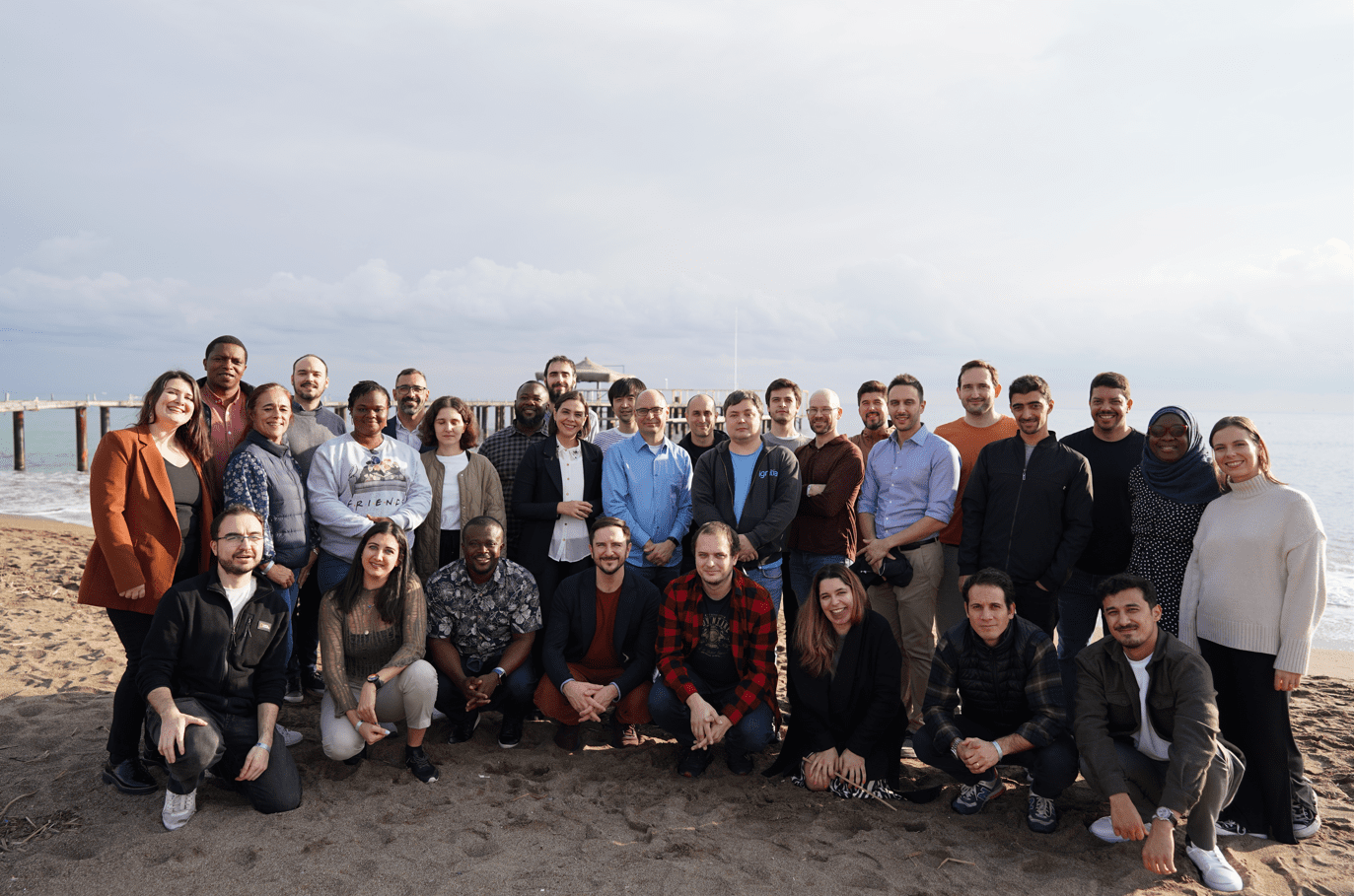 Time da ignitia reunido na Turquia, pouco antes de anunciar o novo sistema meteorológico da empresa