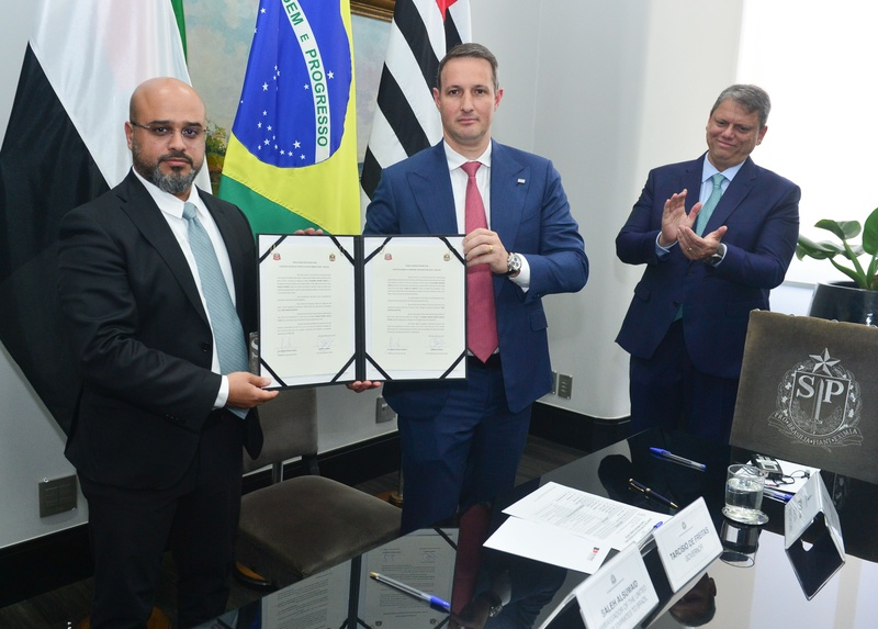 Assinatura de Protocolo de Intenções entre o Estado de São Paulo e os Emirados Árabes Unidos. Local: Palácio dos Bandeirantes/SP Foto: Francisco Cepeda / Governo do Estado de SP