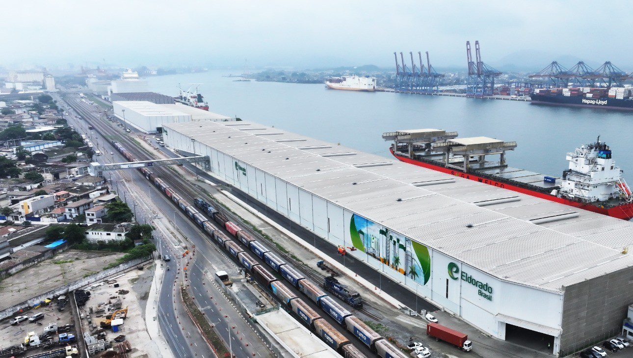Eldorado Brasil celebra um ano do Terminal EBLog em Santos com aumento de 30% na produtividade