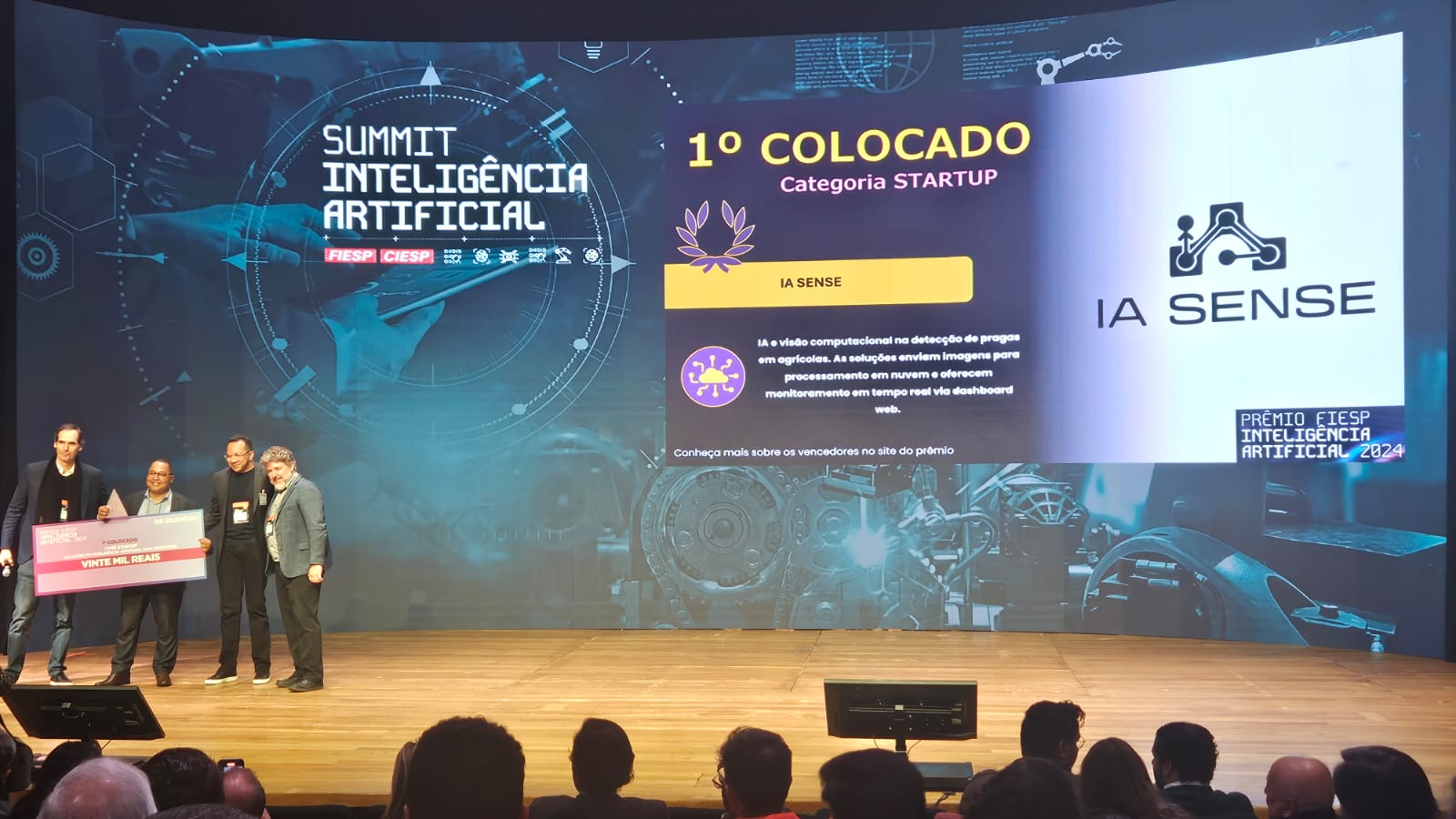 IA SENSE, uma das novas startups residentes na Área 51, venceu o prêmio Fiesp de Inteligência Artificial 2024. Credito divulgação.