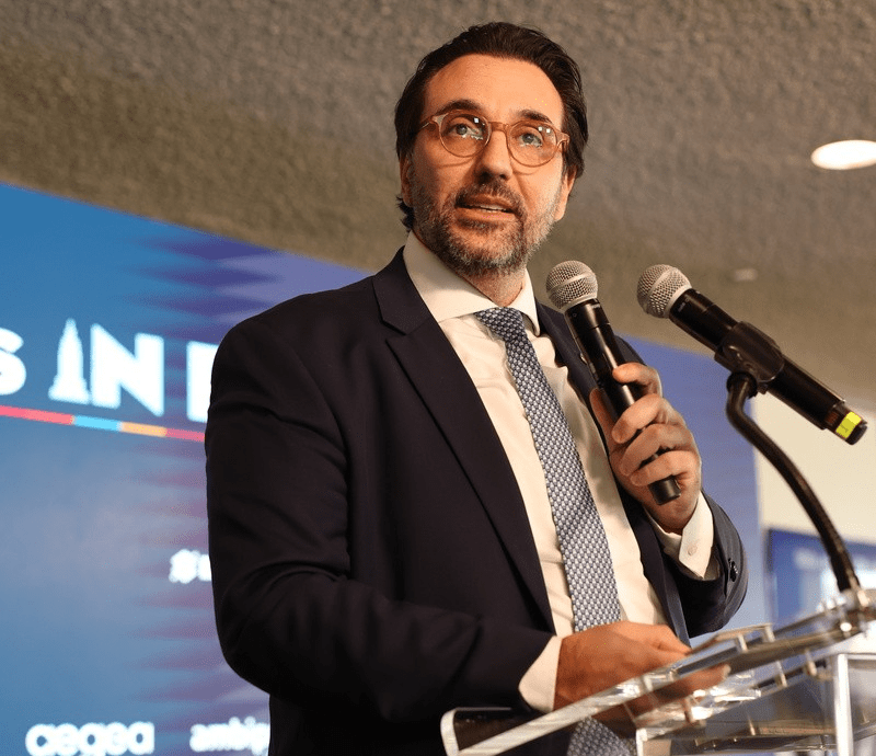 Carlo Pereira, CEO do Pacto Global da ONU - Rede Brasil, no SDGs in Brazil 2024 Crédito: Divulgação Pacto Global/ Do It Live