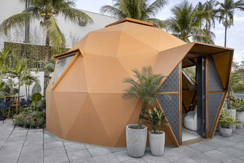 O "Domo Refúgio Máxima Gourmet”, assinado pela arquiteta Taiza Moiteiro, é uma das atrações da CASACOR Ribeirão Preto - Foto: Keniche