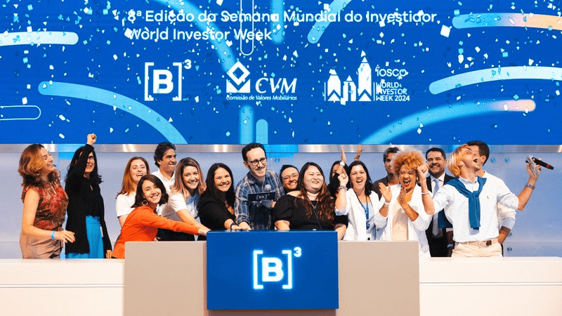 B3 participa da Semanal Mundial do Investidor e promove ações para ampliar acesso gratuito à educação financeira