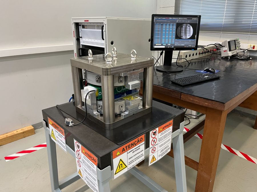 Protótipo de ressonância magnética desenvolvido pelo CNPEM (Divulgação/CNPEM)