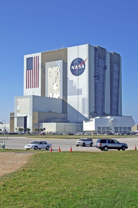 nasa vehicle assembly building in cape canaveral
